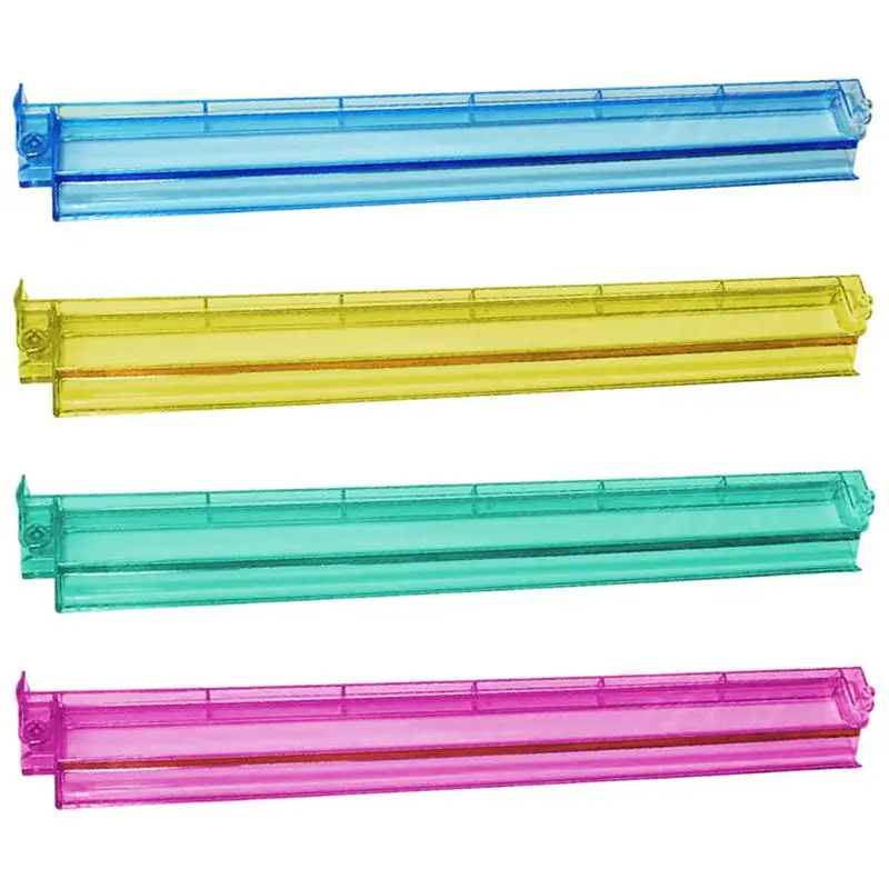 Mahjong Tile Holder Clear Mahjong Racks Pushers Set Of 4 Acrylic Storage Organizer Board Game Accessories Mah Jongg Accessories