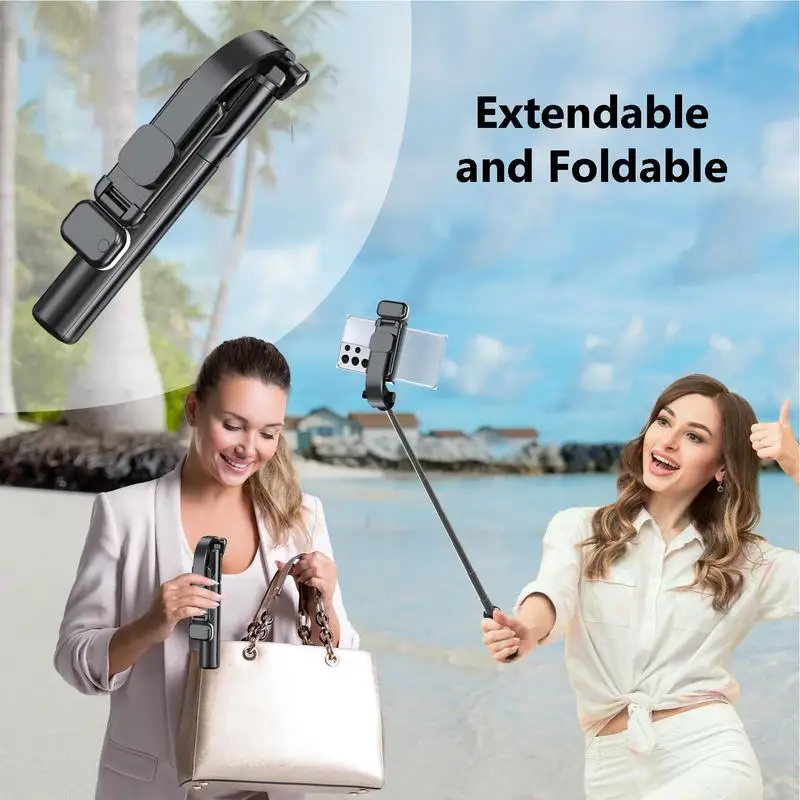 For Phone Portable Travel Tripod Phone Tripod Selfie Stick Rotation Stand Wireless Remote Cell Tripods Stand For Group