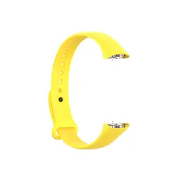 Silicone Sport Strap Band for Smart Bracelet/Wristband Replacement (Yellow)