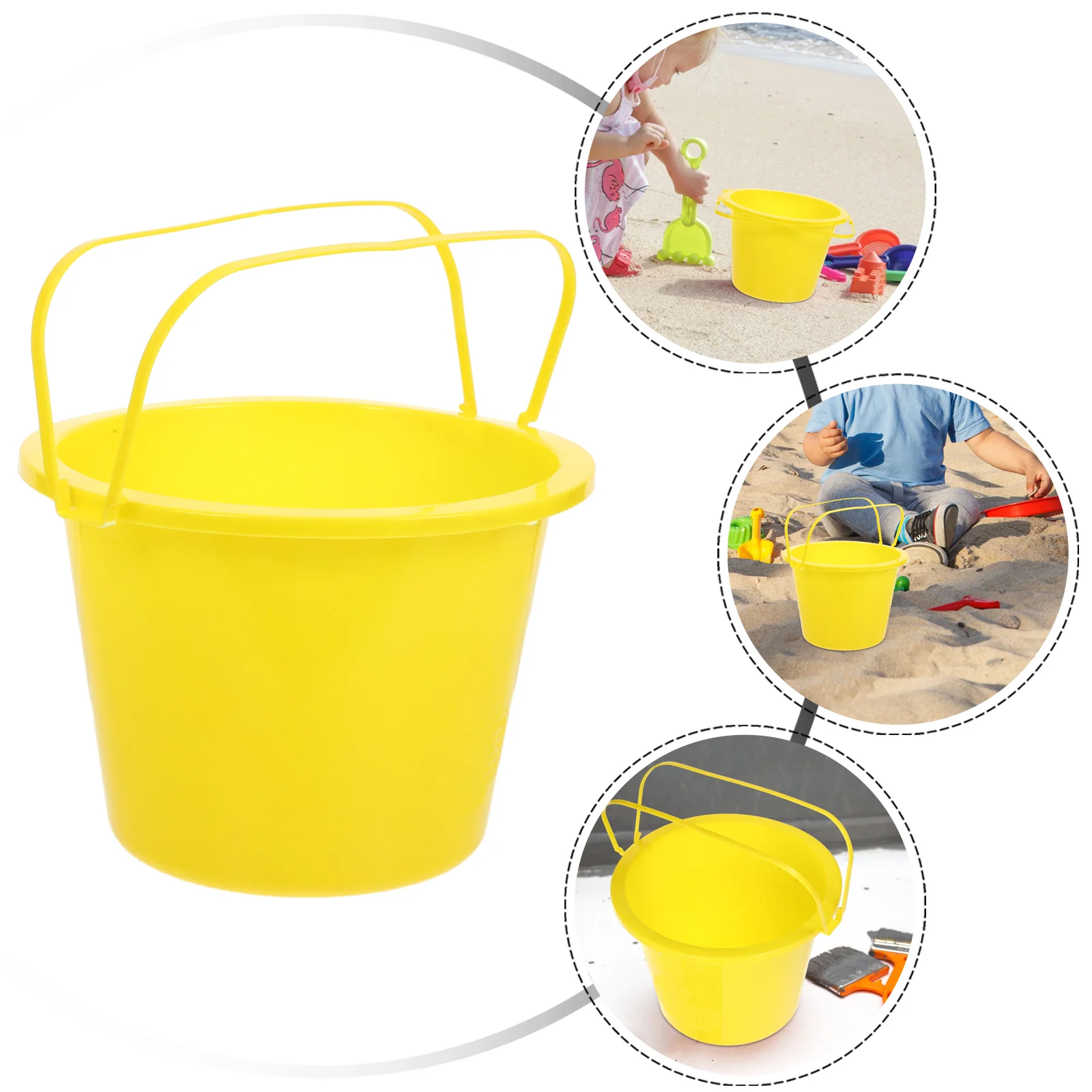 

Multipurpose Keg Buckets for Cleaning Paint Bucket With Handles For Painting Pail Small Container Plastic Hand-held