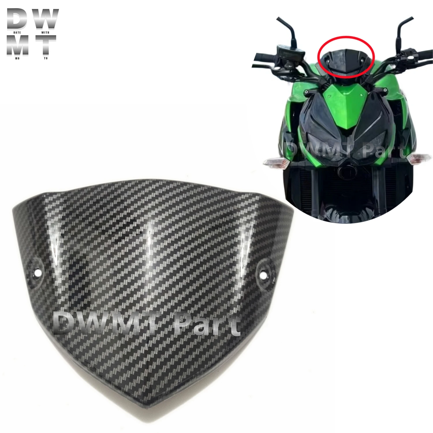 

Plastic Windshield Windscreen For Kawasaki Z1000 2014-2021 Motorcycle Accessories Front Fairing Upper Wind Panel Head Cowl Cover