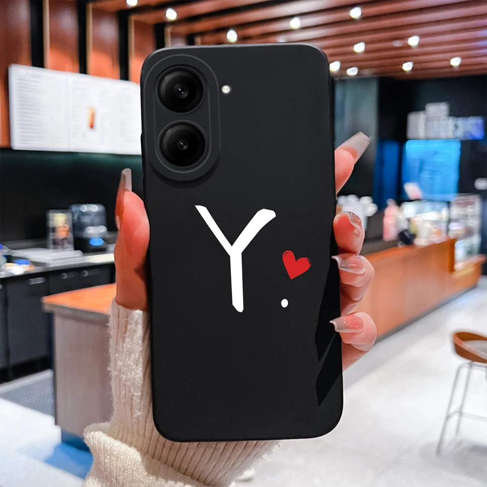 Love Letter Simple Style Shockproof Silicone Bumper Case with Camera Protection
