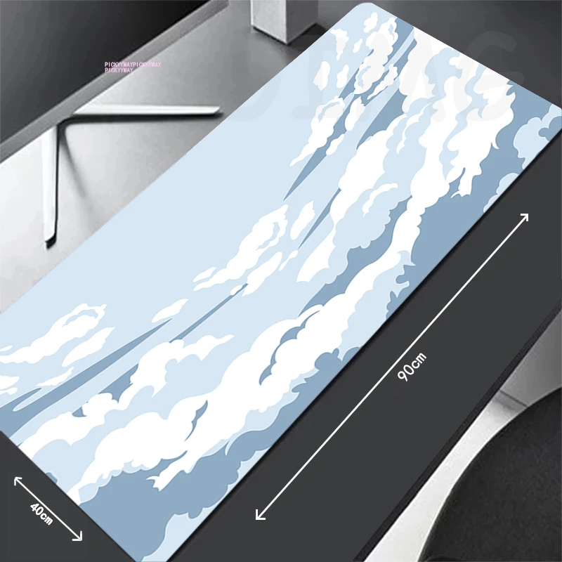 

Cloud Design Large Mousepad Gamer Mousepads Office Keyboard Mat Desk Rug Waterproof Pc HD Desk Mats Company Mouse Pad For Gift