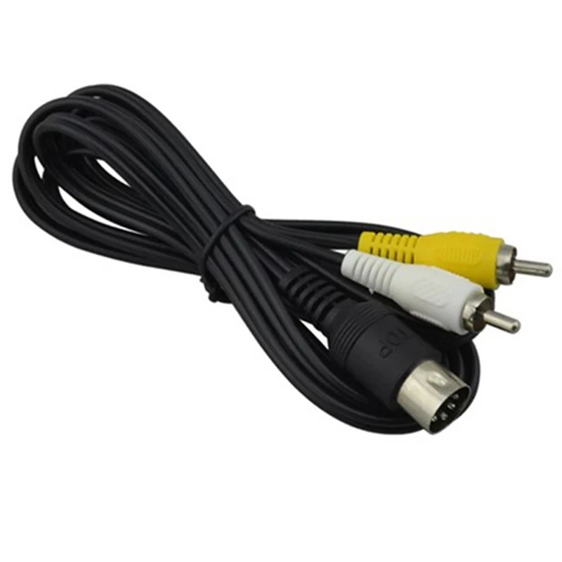 AV Cable Audio Video Cable RCA Cord 1.8 Meters for SEGA Mega Drive 1 Genesis 1