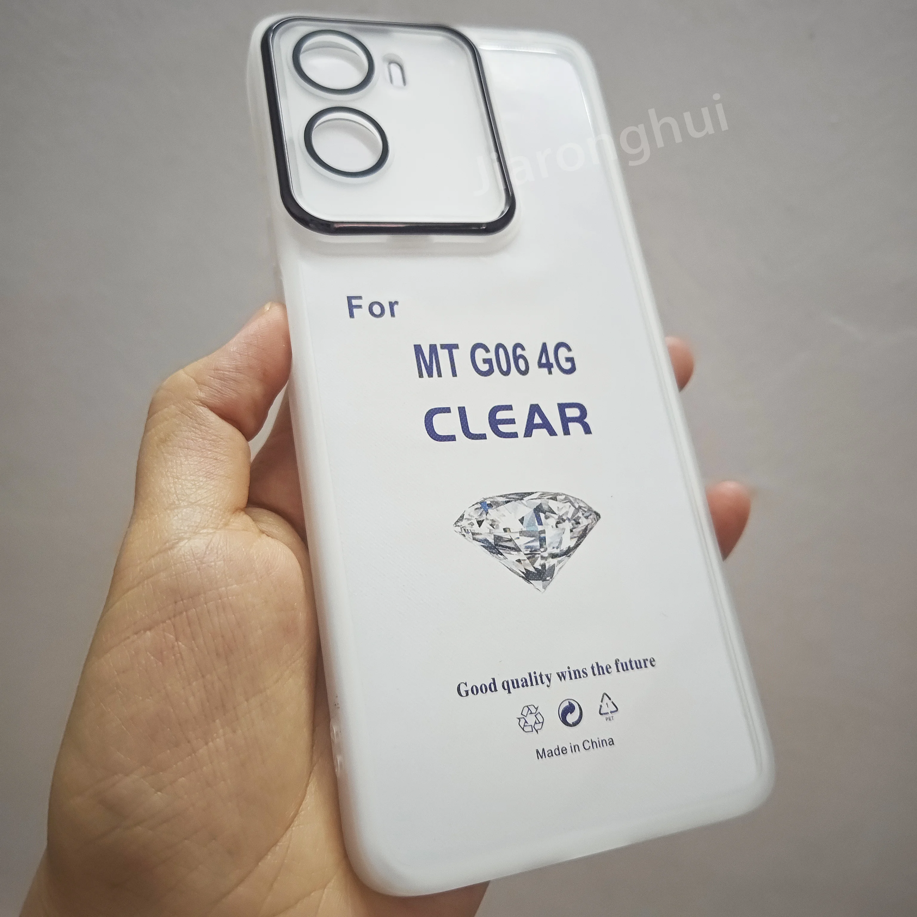 Enhanced Shockproof Silicone Back Cover with Plating