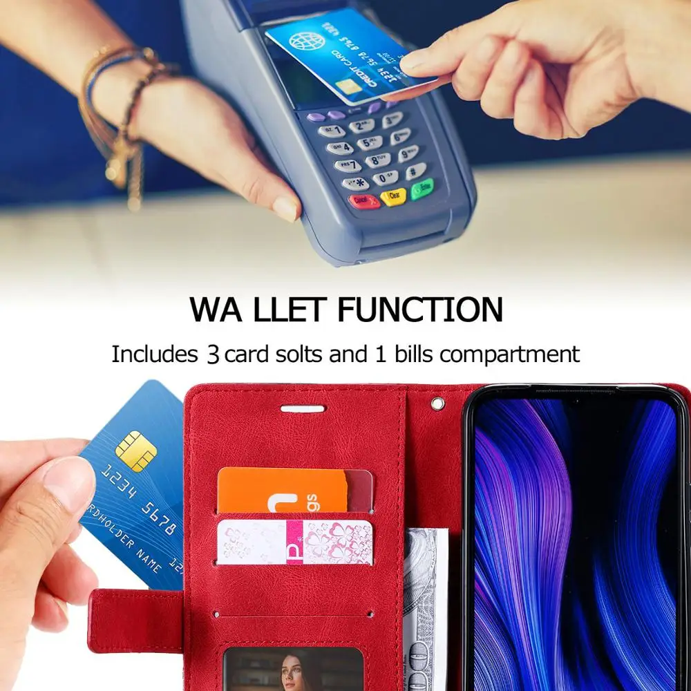 Magnetic Leather Case For Xiaomi 11 12T 10T Lite POCO F3 M3 M4 M5 X3 NFC Mi 9T 11T Pro Wallet Flip Card Slot Holder Stand Cover