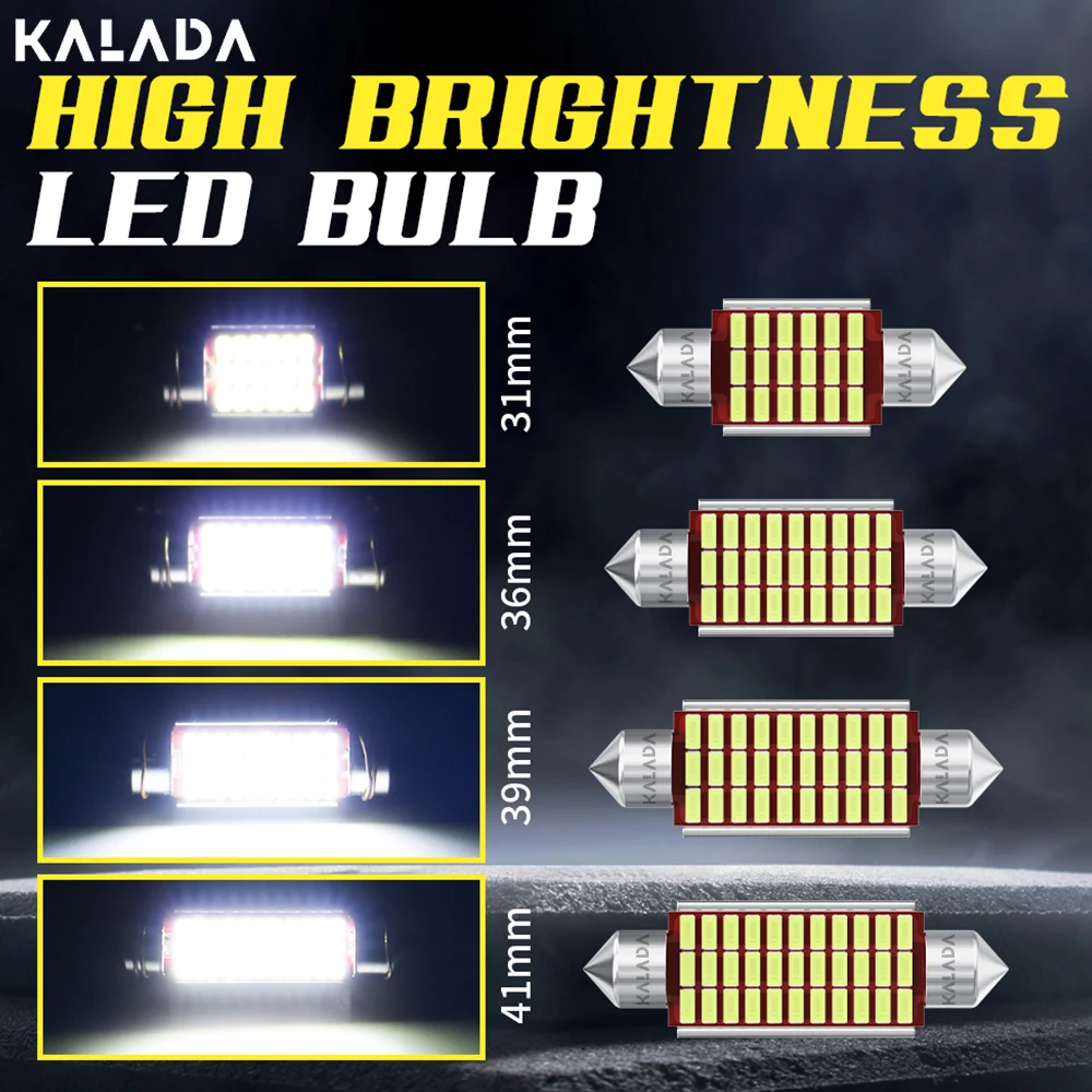 2x C10W C5W Led ���� Canbus 3014 SMD ���� 31mm 36mm 39mm 42mm �ڵ��� ��ȣ�� ���� ���׸��� �� ���� �� ���