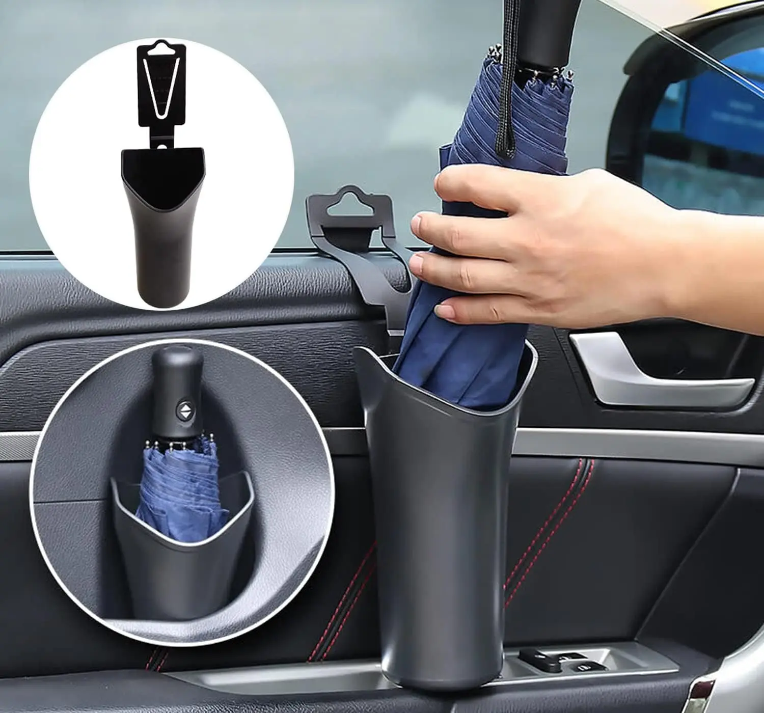 Car Umbrella Storage Box Versatile Space Saving Auto Umbrella Rack Holder Car Backseat Cup Holder Garbage Can umbrella holder,car storage box