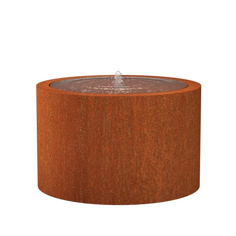 Classico Giardino In Acciaio Inossidabile, Fontana In Acciaio Corten Per La Decorazione