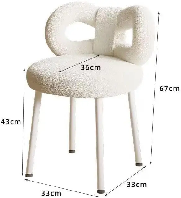 مقعد مكياج وردي مريح