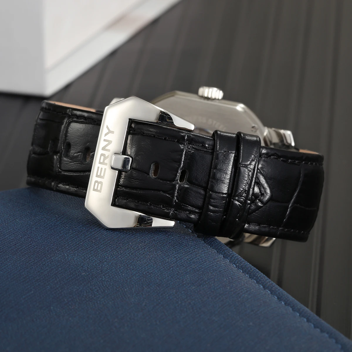 Männer mechanische Uhr Miyota 9110 Movt automatische Armbanduhr  