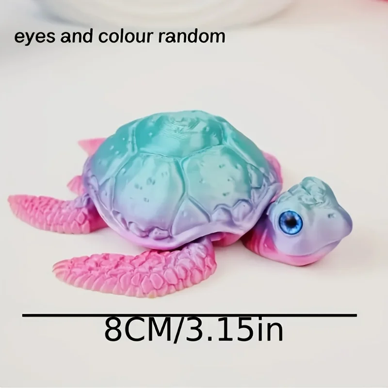 Elegant 3D Printed Turtle Ornament: Perfect for Home Decor and Festive Celebrations