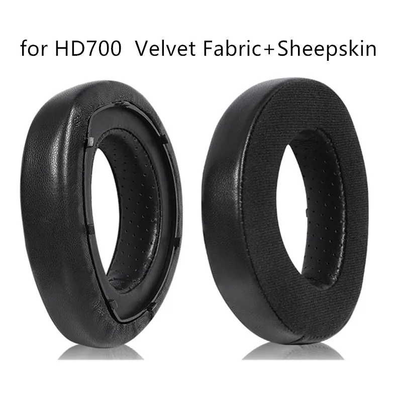 Almohadillas de repuesto de piel de oveja para auriculares, almohadillas de espuma para auriculares Sennheiser HD700 HD800 HD800S, 1 par