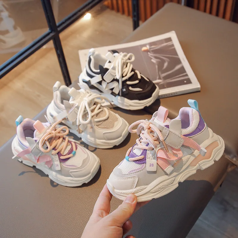 

Children's Sneakers Fashion Kids Sports Shoes Boys Casual Shoes Girls Running Shoes Air Mesh Breathable Comfortable Fashion Soft