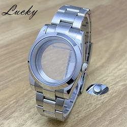 Premium Sapphire Glass Watch Case with Crown for Custom Movements and Dial Modifications (Top 6.Glass Back)