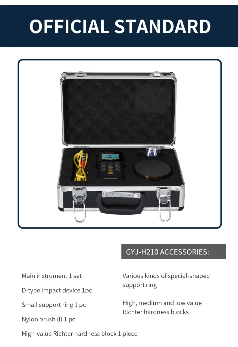 Leeb Hardness Tester HRC with Calibration Block 170-960HLD Rebound Meter Duromet