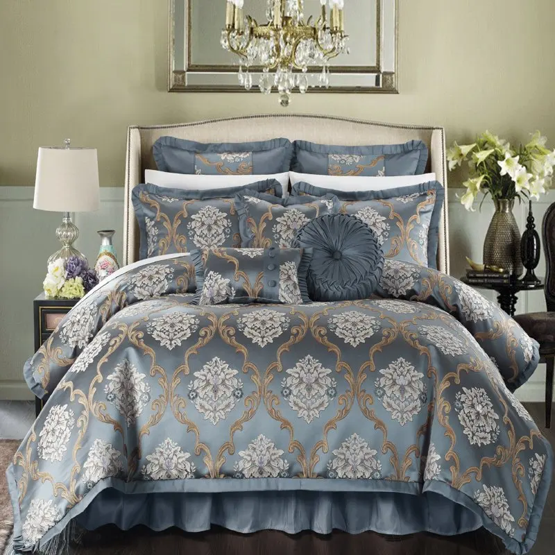 

Antonio 9-Piece Jacquard Comforter Set, , Blue