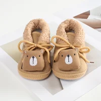 Winter Baby Booties Shoes Cartoon Animal Warm Baby Boy Girl Shoes Snow Boots First Walkers Soft Bottom Infant Crib Shoes 3