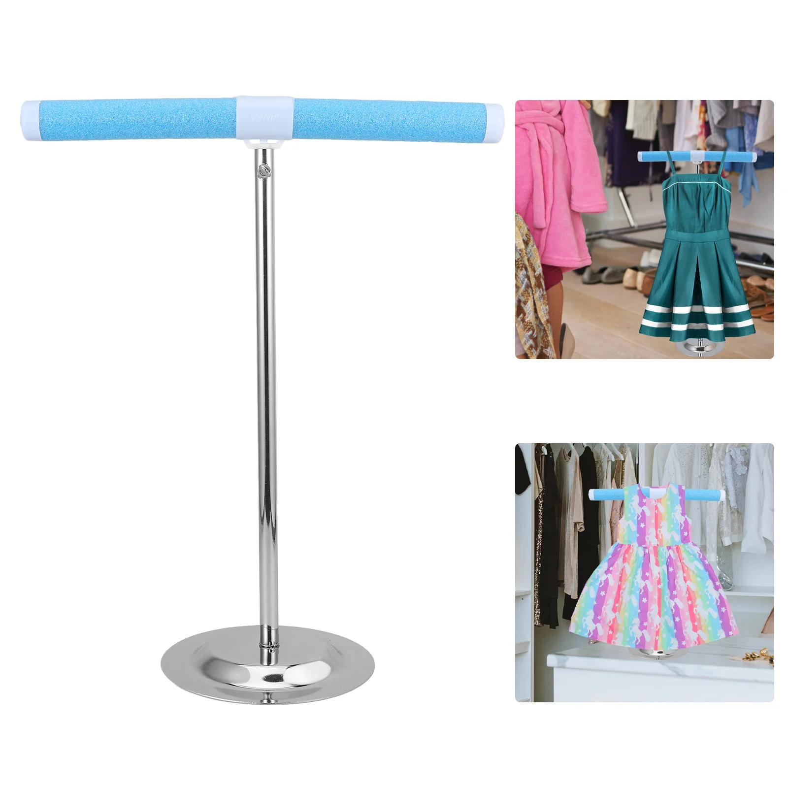 

Alipis T Shirt Display Stand Adjustable Shoulder Shirt Rack Flexible Mannequin Portable Clothes Hanger Clothing Hanging Rack