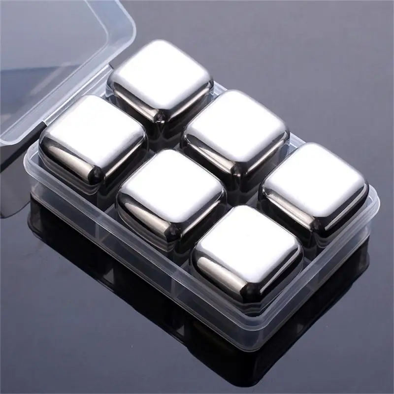 Metal Ice Cubes Convenient Versatile Beverage Blocks 304 Stainless Steel Durable Whiskey