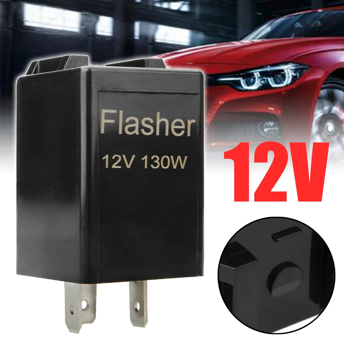 12V 3 Pin Flasher Relay LED Indicator Motorcycle Automobile Flashers Relays Switch Replacement