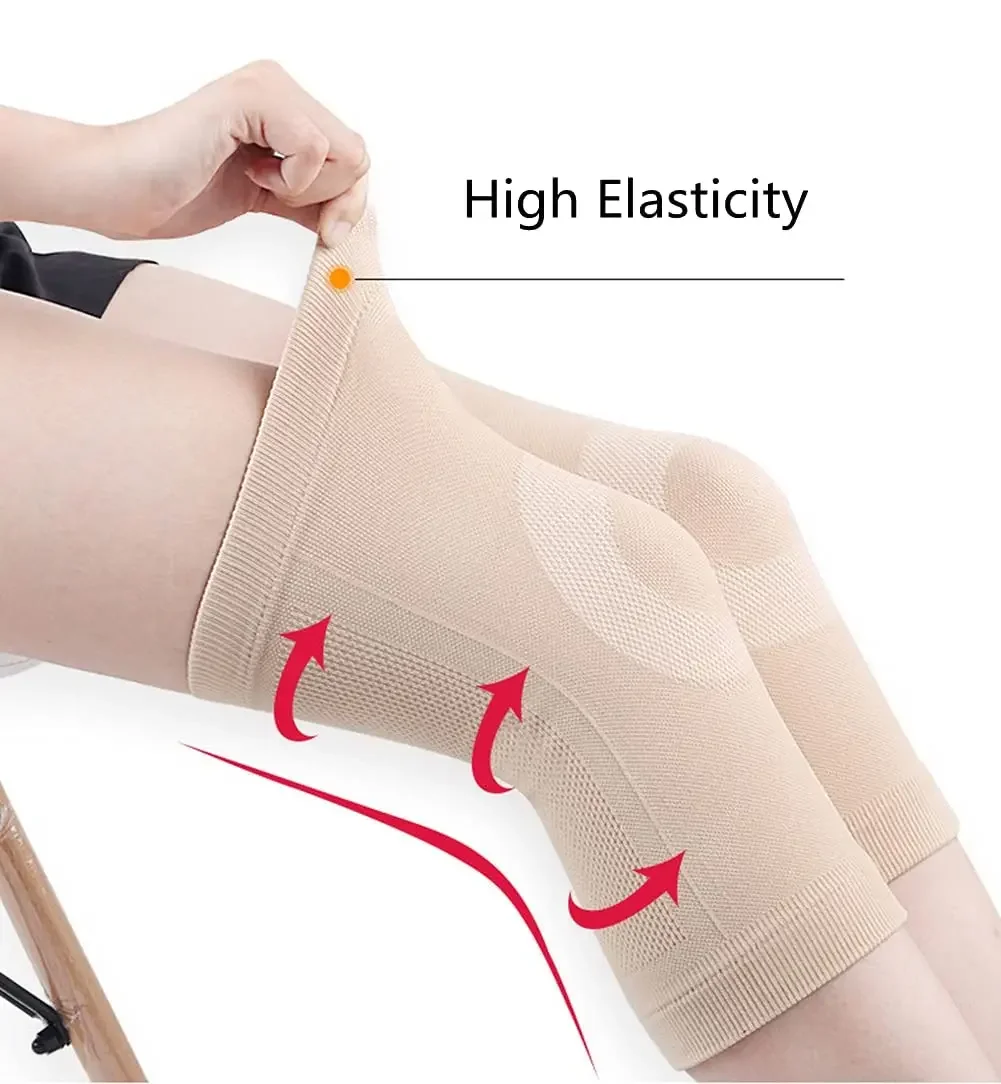 Compression Knee Brace 1Pair Compression Knee Sleeve for Men Women Cotton Knee Brace Leg Support for Running Pain Management Arthritis Pain Relief