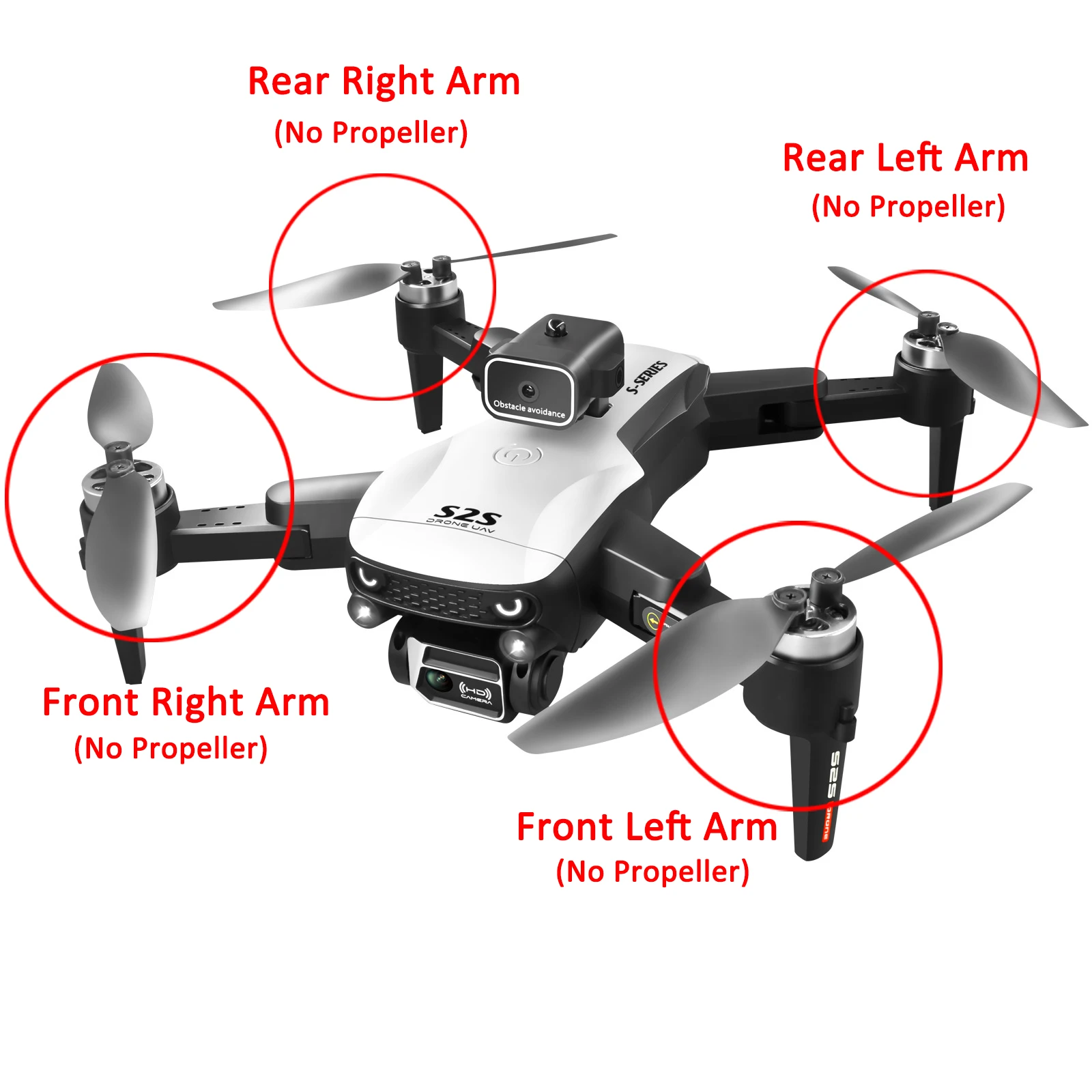 Bras de Drone FPV Course en Fibre de Carbone - Lot de 4 Pièces