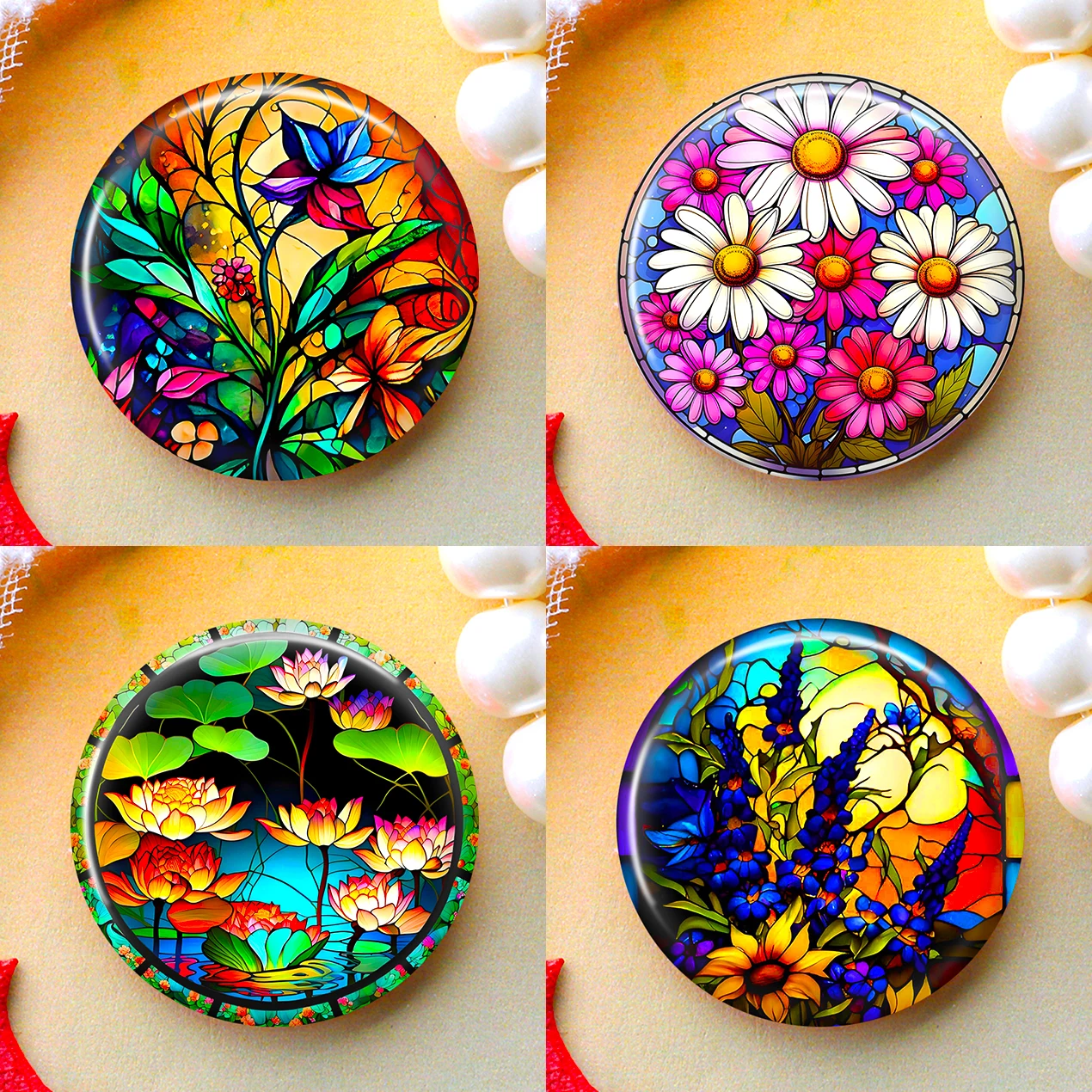 8mm 10mm 12mm 25mm 16mm 18mm 20mm DIY 사진 유리 카보 숑 라운드..