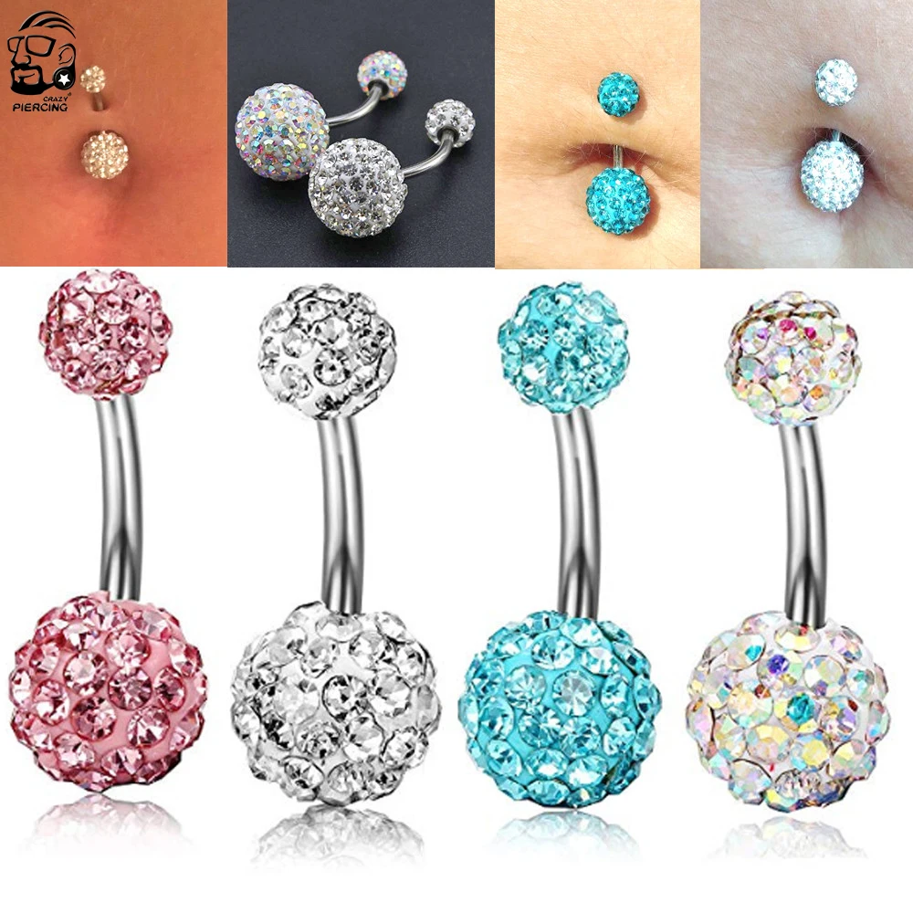 Stainless Steel Belly Button Ring Stainless Steel Body Jewelry 1pc