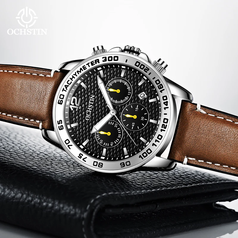 OCHSTIN New 2024 Navigator Series Leisure and Comfortable Multi functional Quartz Movement Watch Men's Quartz Watch
