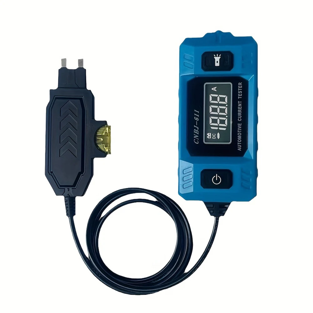 Automotive Fuse Current Tester LCD Display Car Circuit Tester High Precision Blade Fuse Circuit Measurement Fault Test Tool