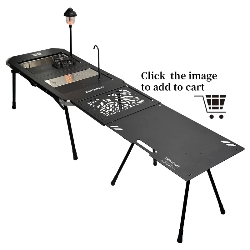 Description Picture 4 of itemIGT Table 2-Unit Folding Table IGT Aluminum Alloy Portable Table Outdoor Lightweight  Tactical Camping Table New