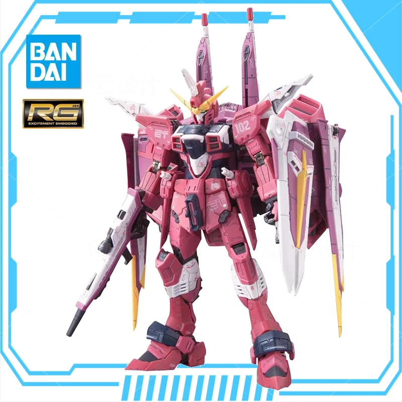 

BANDAI Anime RG 1/144 ZGMF-X09A JUSTICE GUNDAM New Mobile Report Gundam Assembly Plastic Model Kit Action Toys Figures Gift