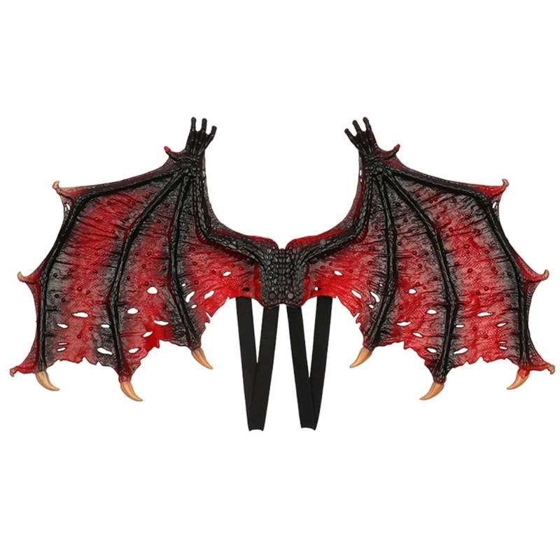 

Dragon Wing Costume Cosplay Wing Halloween Mardi Gras Demons Costume Devil Wing with Elastic Straps