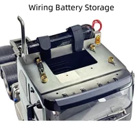 Magnetic Suction High Ceiling Set Wiring Battery Storage For 1/14 Tamiya RC Truck Scania Actros MAN Volvo Tamiya LESU Parts 1