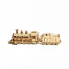 DIY 3D Wooden Puzzle Small Train Model Building Block Jigsaw Assembly Kits Educational Toy for Children Adults Decoration Gift 1