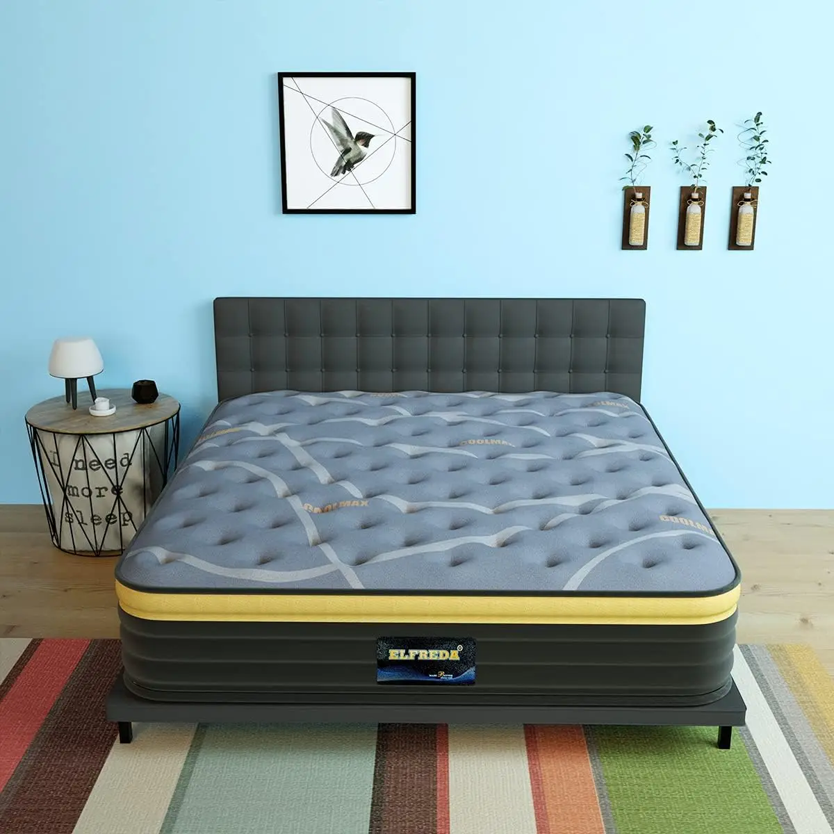 

Queen Mattress, 12 inch Pillow Top Innersprings Hybrid Mattress, Memory Foam and Pocket Spring Firm Mattress