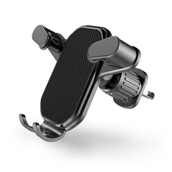 Universal Car Air Vent Phone Clip with Hook - Gravity Mobile Holder & GPS Bracket (B)