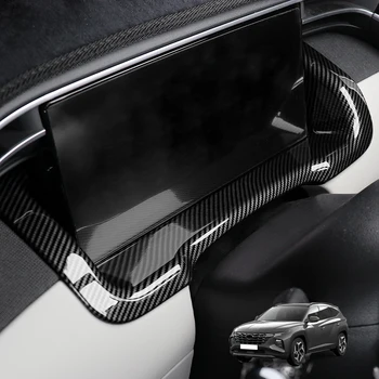 Per Hyundai Tucson NX4 2022 2023 2024 Console centrale Cruscotto Telaio Pannello Decorazione Copertura Trim Accessori auto in fibra di carbonio