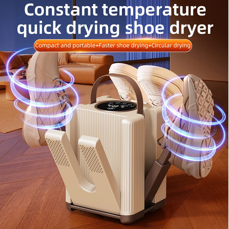 Six Arm Shoe Dryer Foldable Electric Shoe and Boot Dryer Timing Control