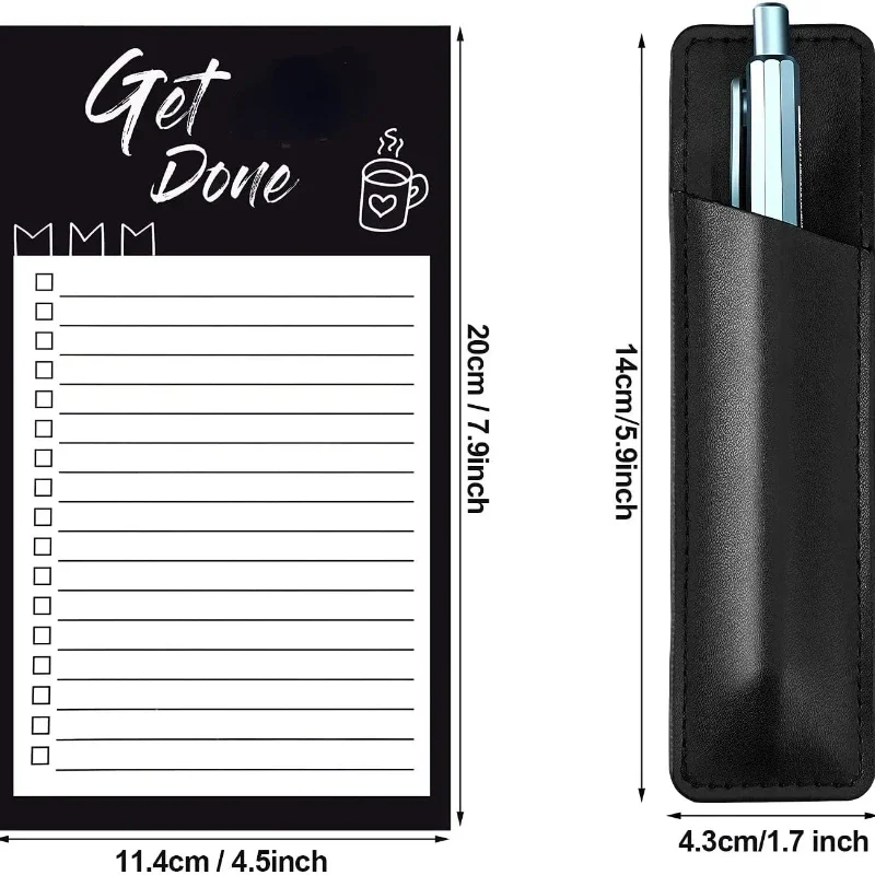 50 Sheets Fridge Magnetic Notepads Cute Memo Pads Grocery Shopping List To Do List Planner Grocery Sticker Message Board Notes 6