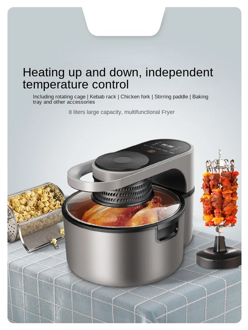 

Af68 Air Fryer Household Multi-Functional Intelligent Baking Oil-Free Cake Electric Oven