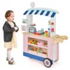 Kids Snacks & Sweets Food Cart Kids Toy Cart Play Set w/ 30 PCS Accessories 1