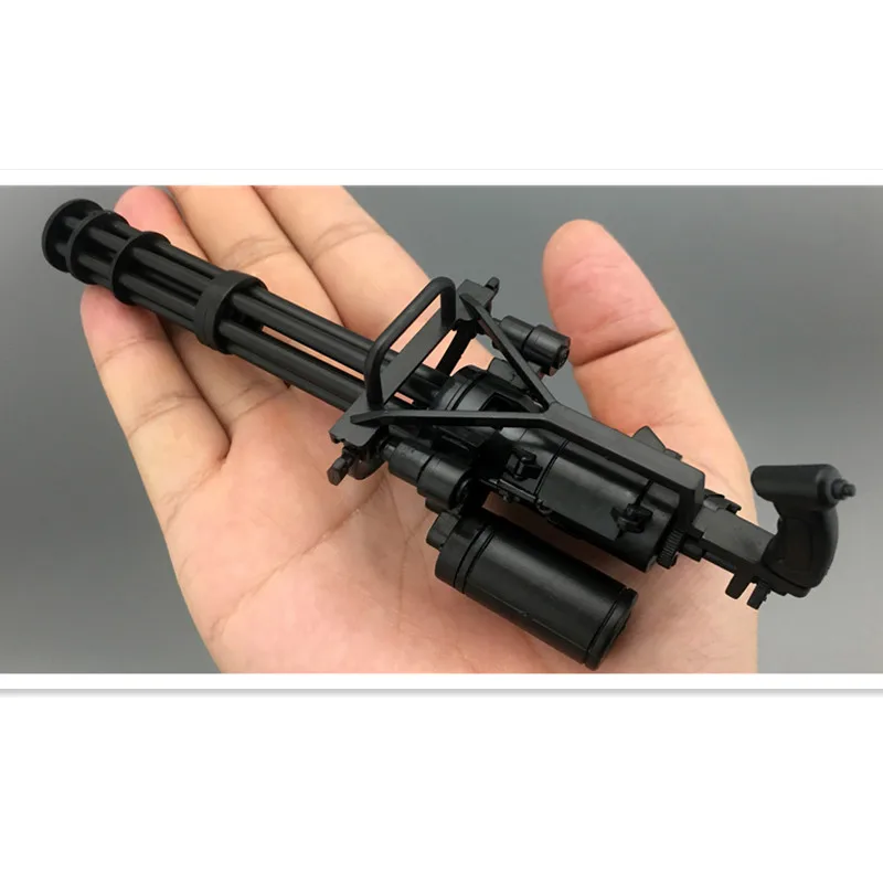 1/6 Soldier Weapon Accessories Assembly Puzzle Model Gatling M82A1 Sniper Rifle Desert Eagle Pistol Military Educational Toys 6
