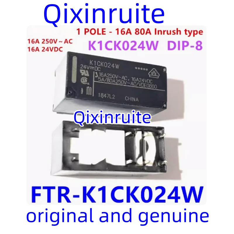 

Qixinruite совершенно новый оригинальный телефон = K1CK024W DIP реле мощности 24 В постоянного тока катушка напряжения переключения тока 16 А SPDT