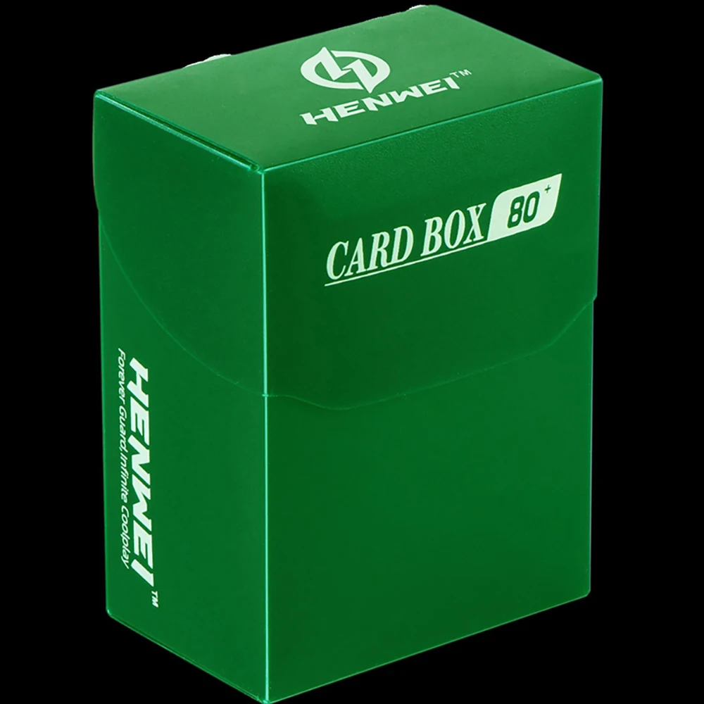Premium 80+ Card Deck Box - Durable PP Material, Portable & Colorful TCG Storage Case