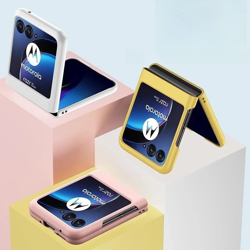Luxury Slim Skin-Friendly Foldable Phone Case - Candy Color Shockproof Back Cover