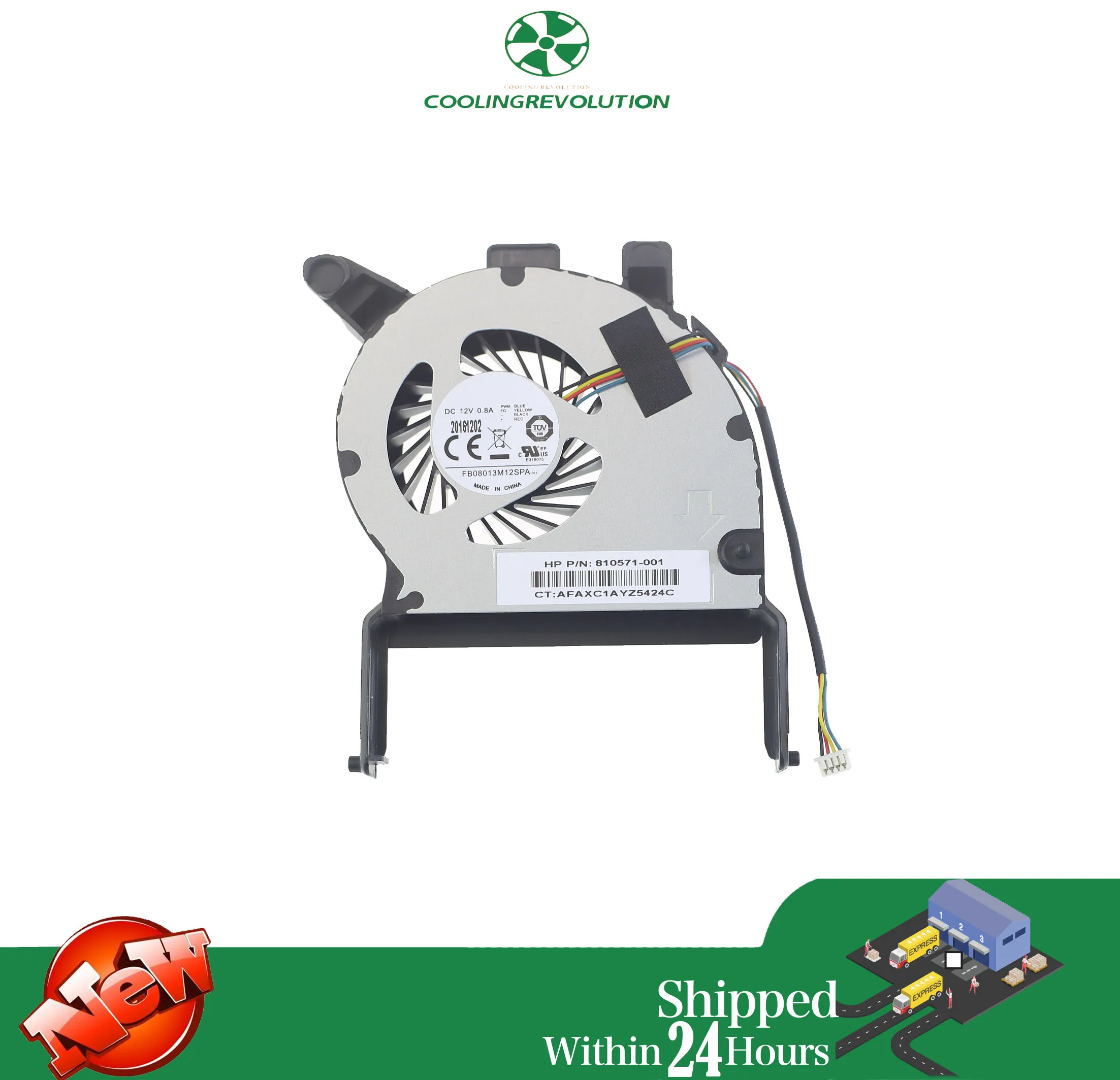 Ventilador de Refrigeração Original para hp Elitedesk 800 g2 810571001 Fb08013m12spa Ct: Afaxc1ayz543sc - Imagem 2