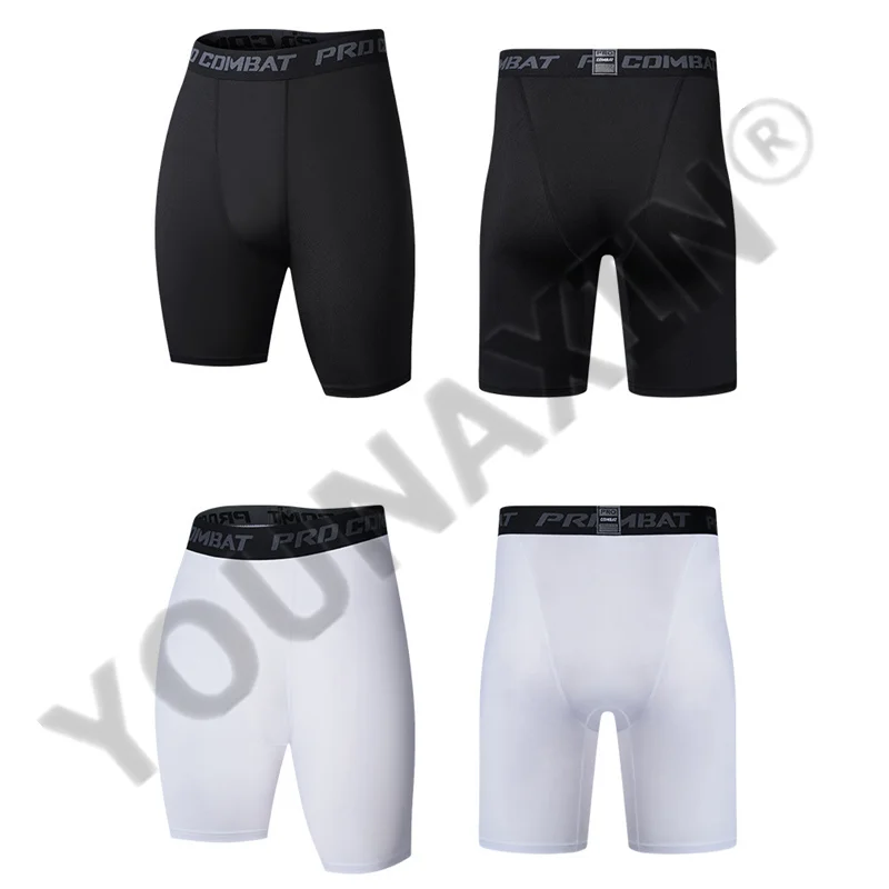 Men Leggings Base Layer Skinny Compression Sports Shorts Gym Fitness Training Running Bottom Pants Tights Basketball Undershorts