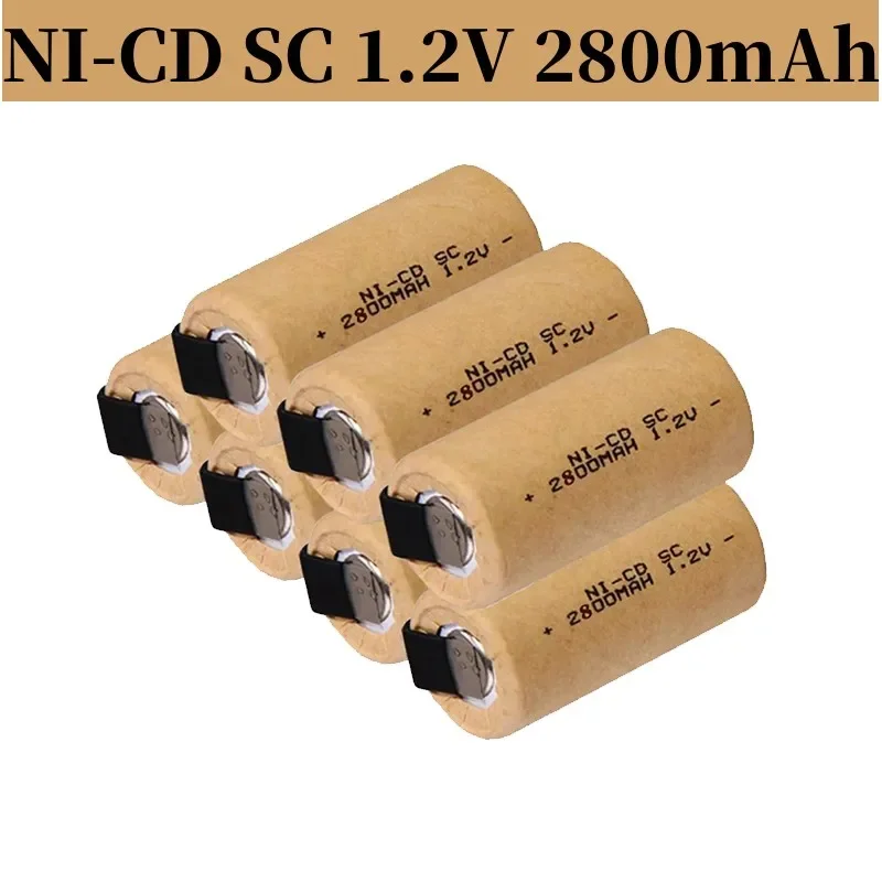 

New SC 2800mah 1.2v battery NI-CD rechargeable batteries for makita bosch B&D Hitachi metabo dewalt for electric screwdriver